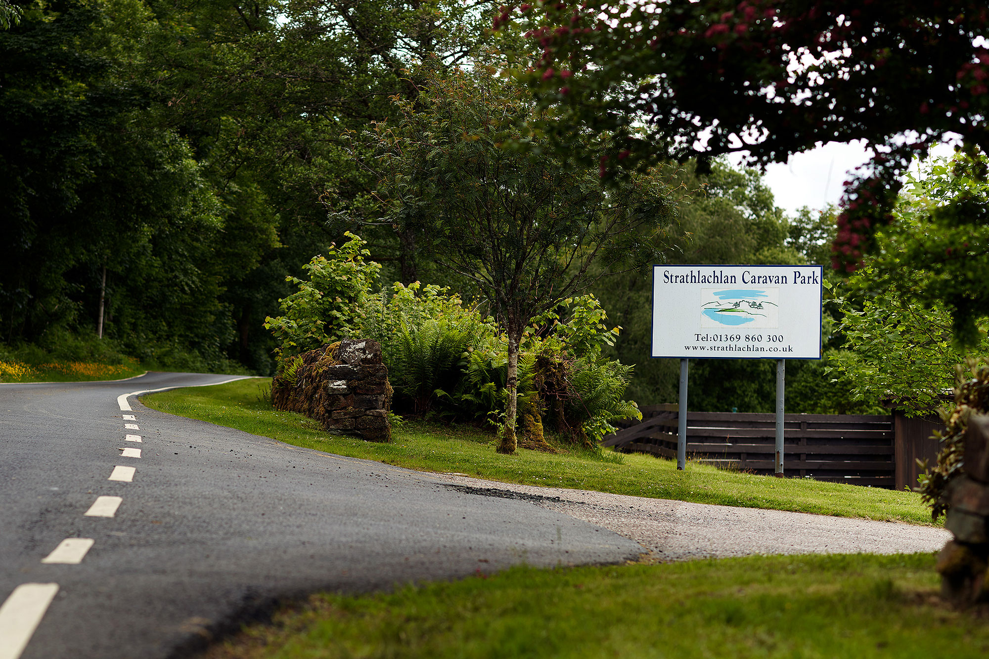 Caravan Park Entrance